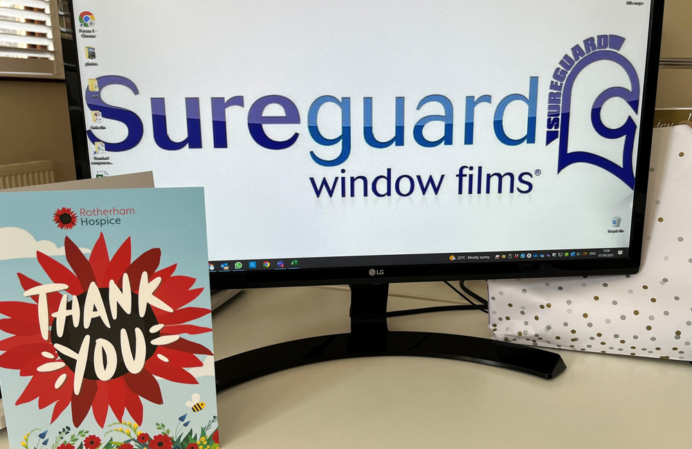 Thank you Suregaurd Window Film from Rotherham Hospice